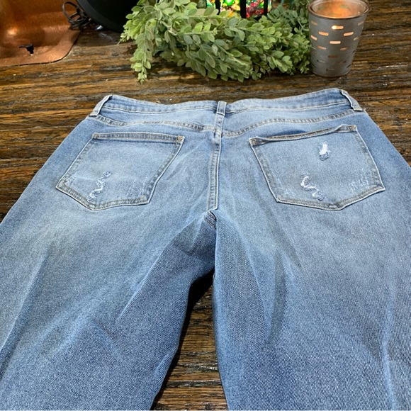 Boho Blue Jeans Distressed Bandana Print Embroidered Embroidery Cotton 17 - Picture 5 of 16